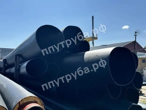 Трубы ППУ большого диаметра, вид с торца