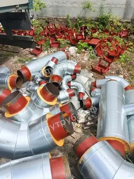 Отводы и тройники в оцинкованной оболочке ППУ-ОЦ