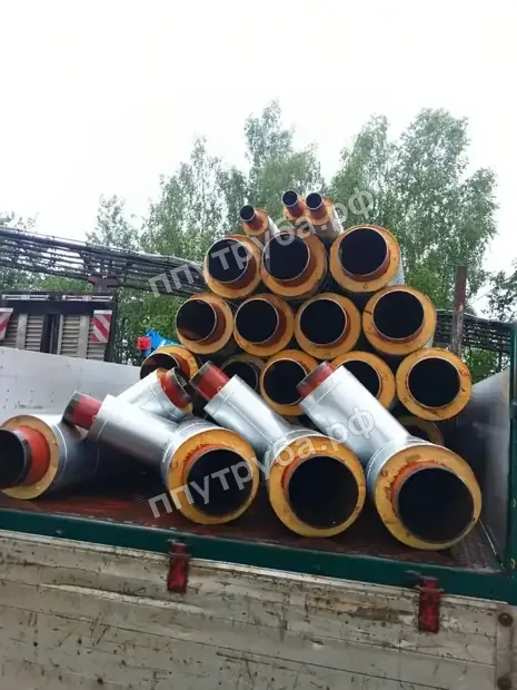 Трубы ППУ-ОЦ большого диаметра в машине